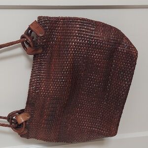 Very nice large brown leather bag/purse.